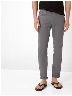 Brax Chuck Hi Flex Men’s Casual Chinos Modern Fit Graphite Sz 38/32 luxury